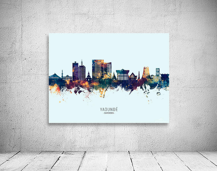 Yaounde Cameroon Skyline Wall Preview