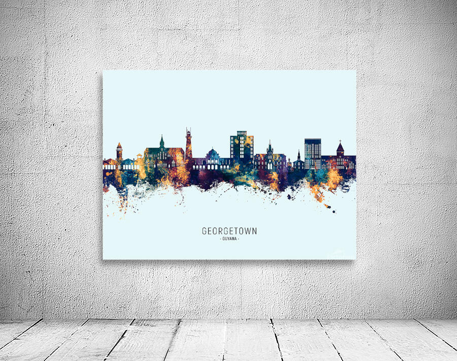 Georgetown Guyana Skyline Wall Preview