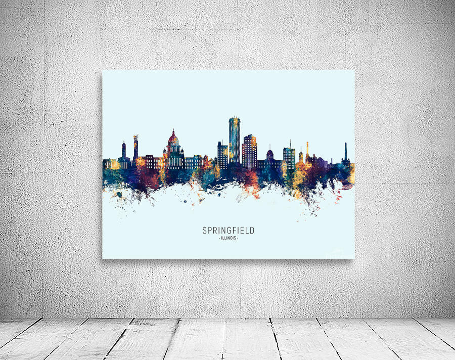 Springfield Illinois Skyline Wall Preview