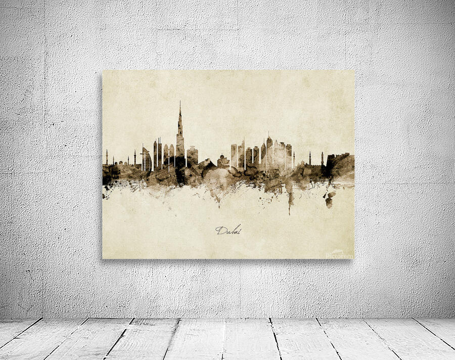 Dubai Skyline Wall Preview