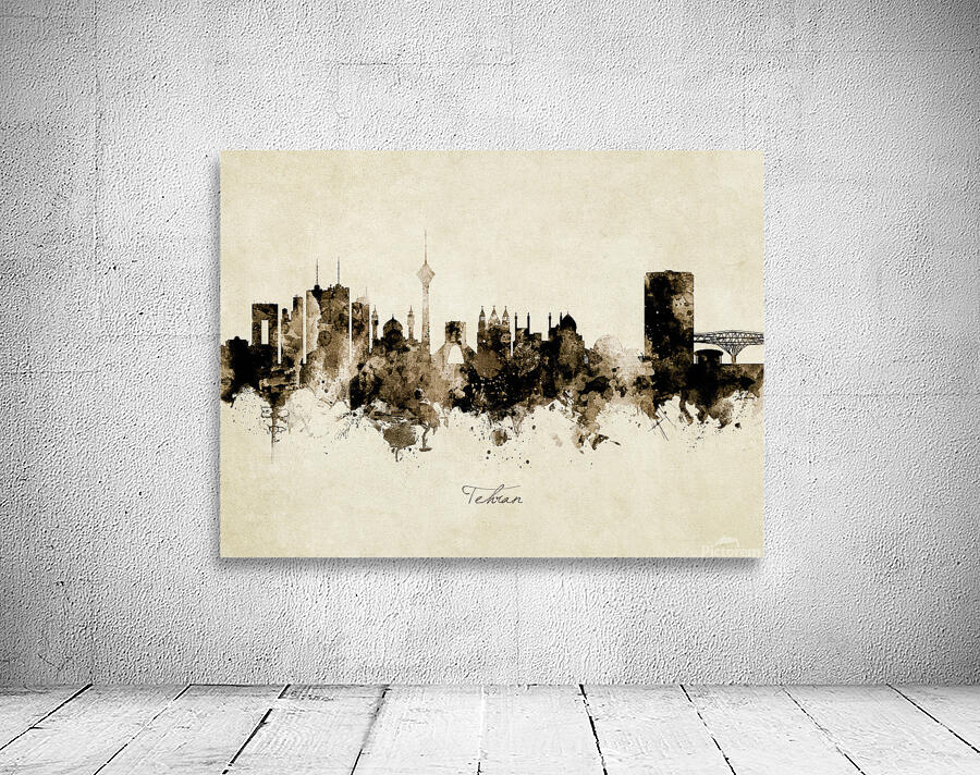 Tehran Iran Skyline Wall Preview