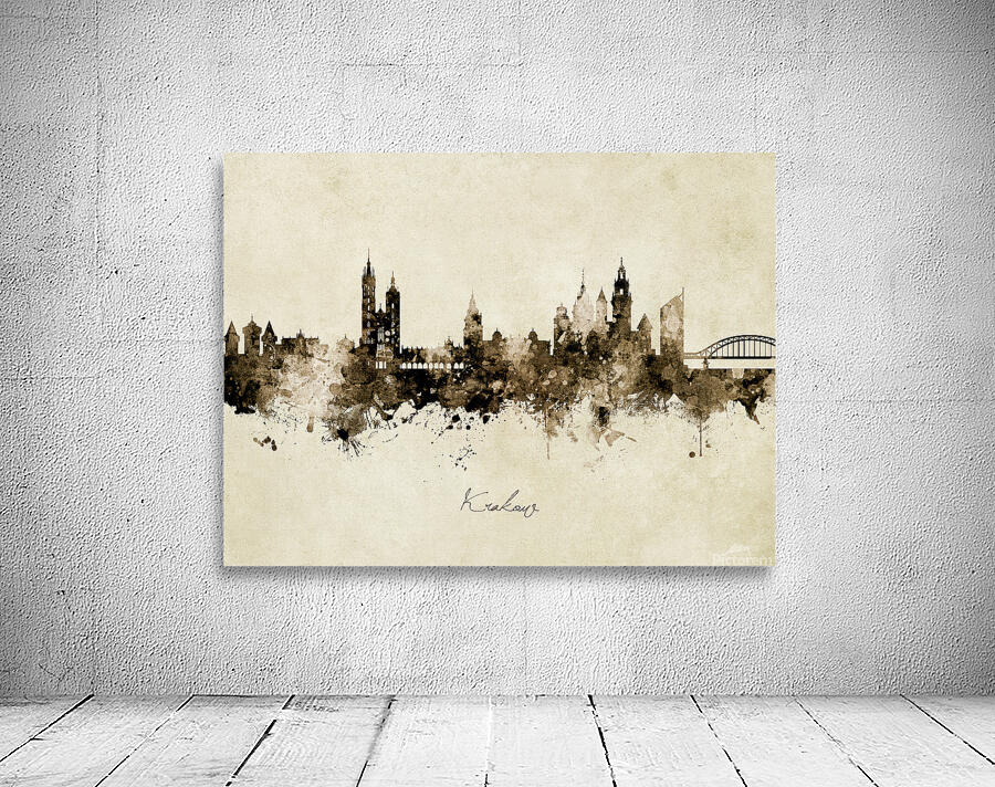 Krakow Poland Skyline Wall Preview