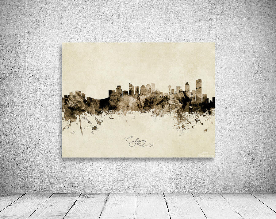 Calgary Canada Skyline Wall Preview