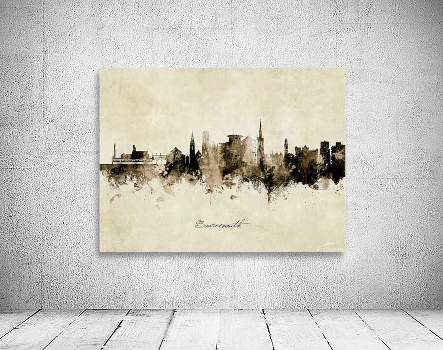Bournemouth England Skyline Wall Preview