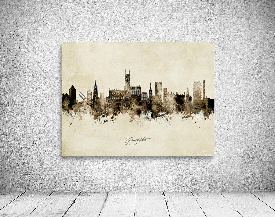 Gloucester England Skyline Wall Preview