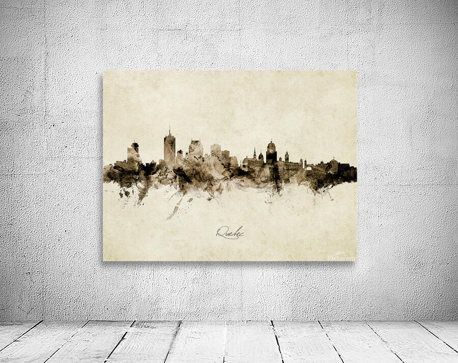 Quebec Canada Skyline Wall Preview