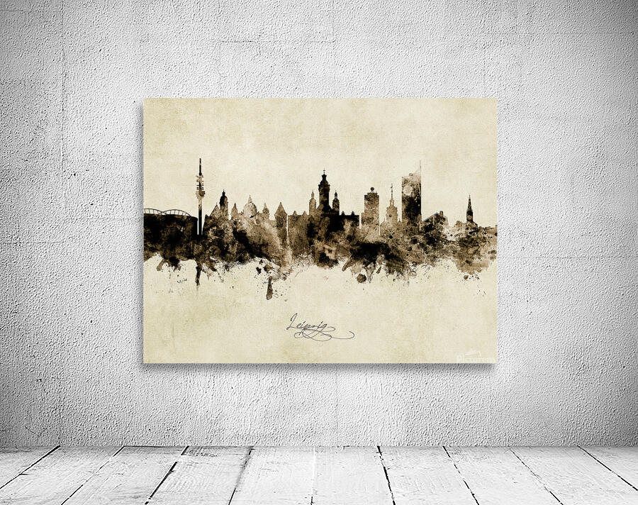 Leipzig Germany Skyline Wall Preview