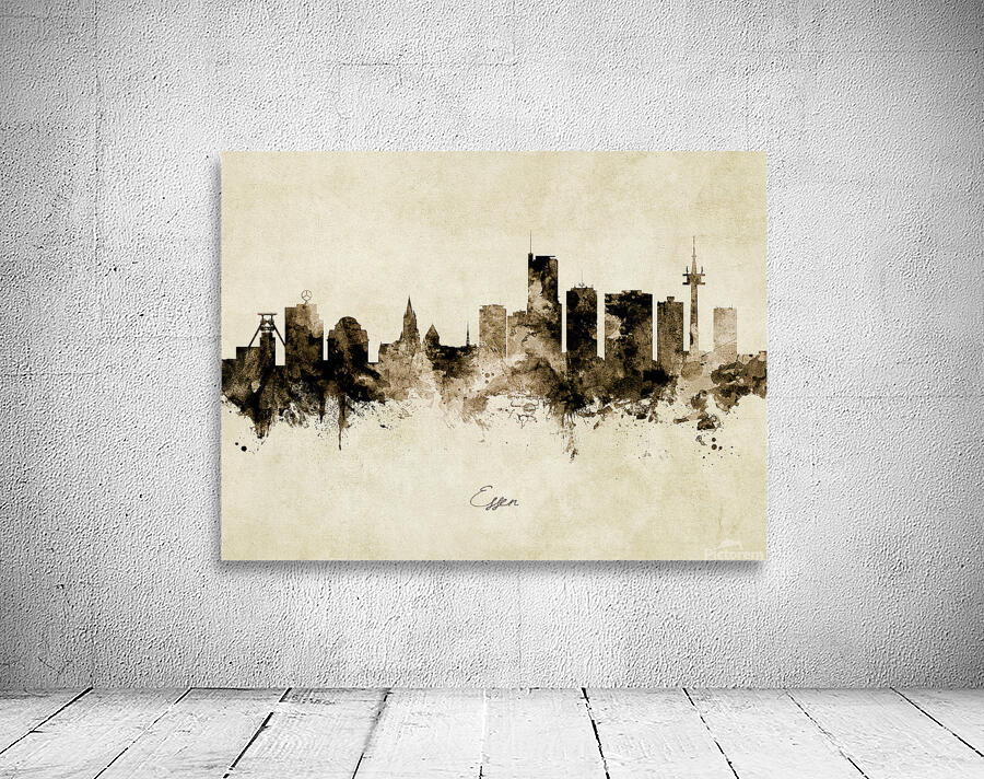 Essen Germany Skyline Wall Preview