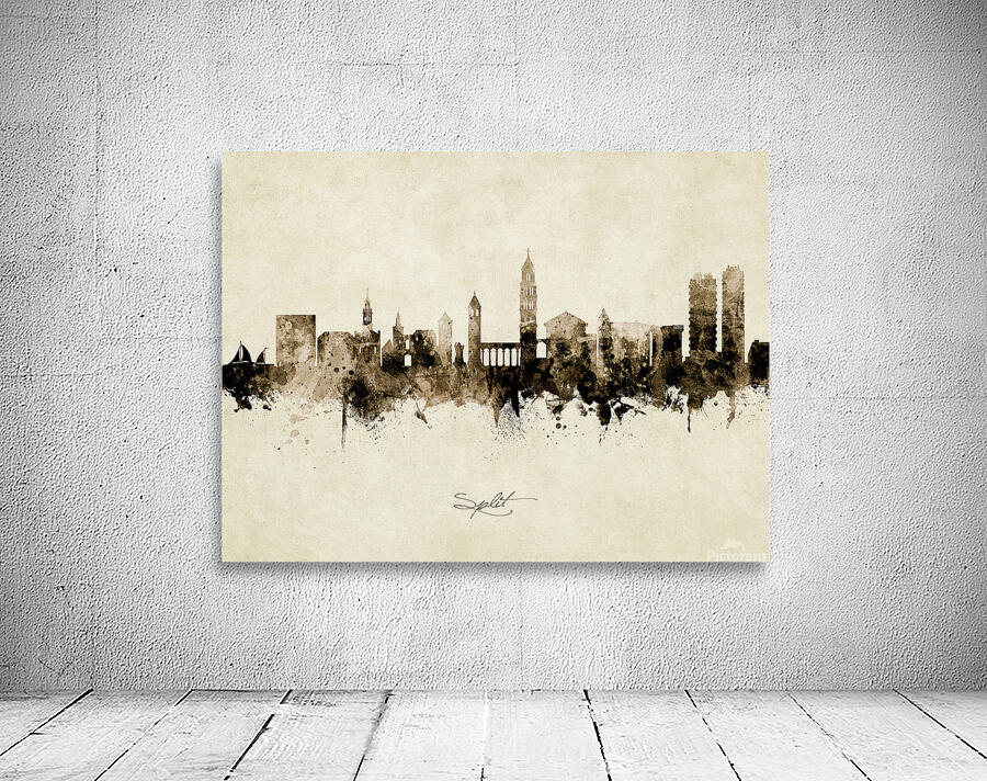 Split Croatia Skyline Wall Preview