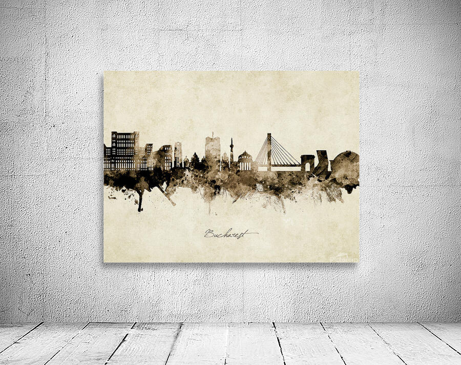 Bucharest Romania Skyline Wall Preview