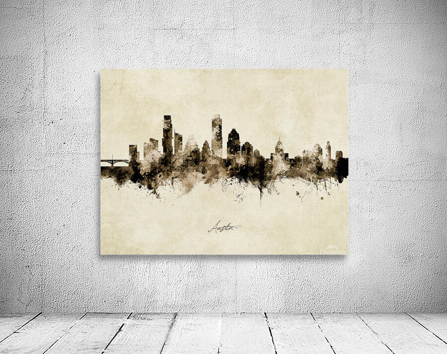 Austin Texas Skyline Wall Preview