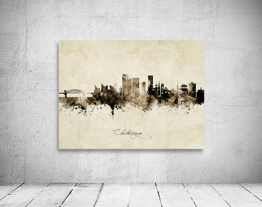 Chattanooga Tennessee Skyline Wall Preview