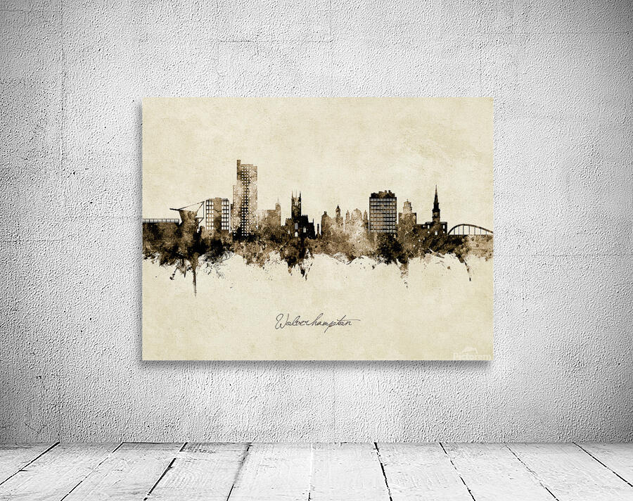 Wolverhampton England Skyline Wall Preview