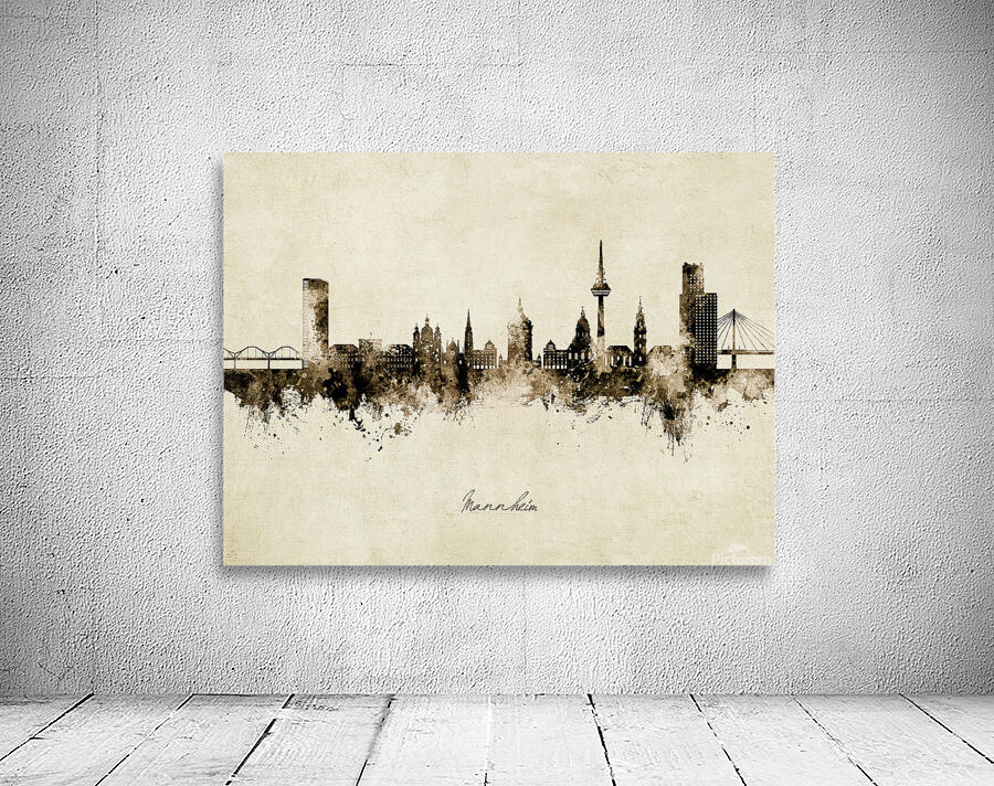Mannheim Germany Skyline Wall Preview