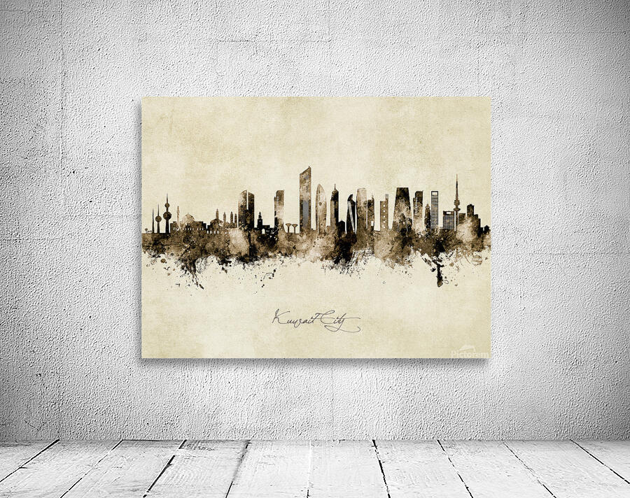 Kuwait City Skyline Wall Preview