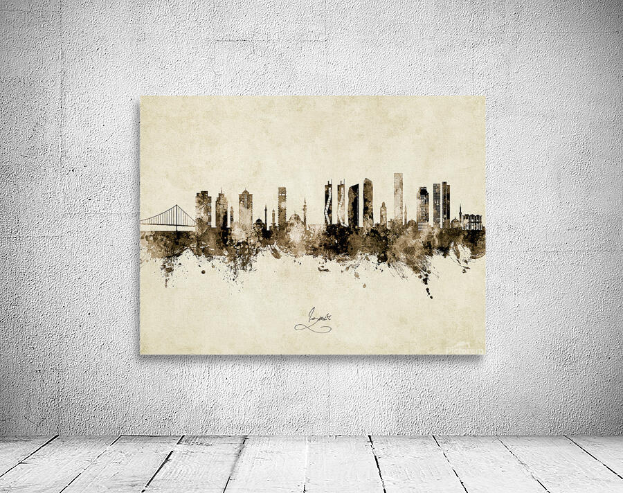 Izmir Turkey Skyline Wall Preview