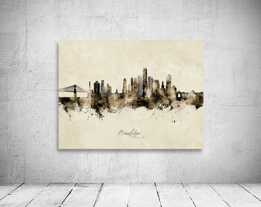 Brooklyn New York Skyline Wall Preview