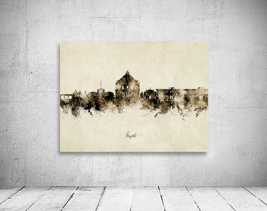 Mosta Malta Skyline Wall Preview