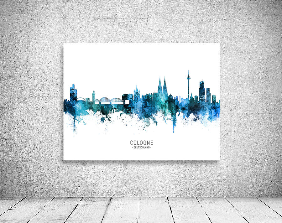 Cologne Germany Skyline Wall Preview
