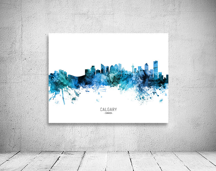 Calgary Canada Skyline Wall Preview