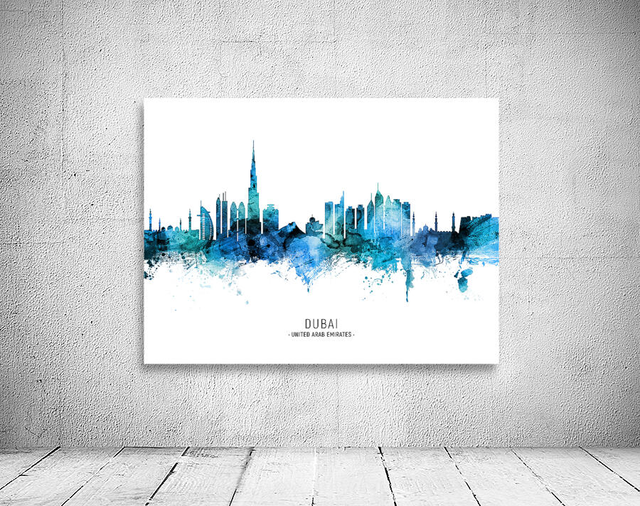 Dubai Skyline Wall Preview