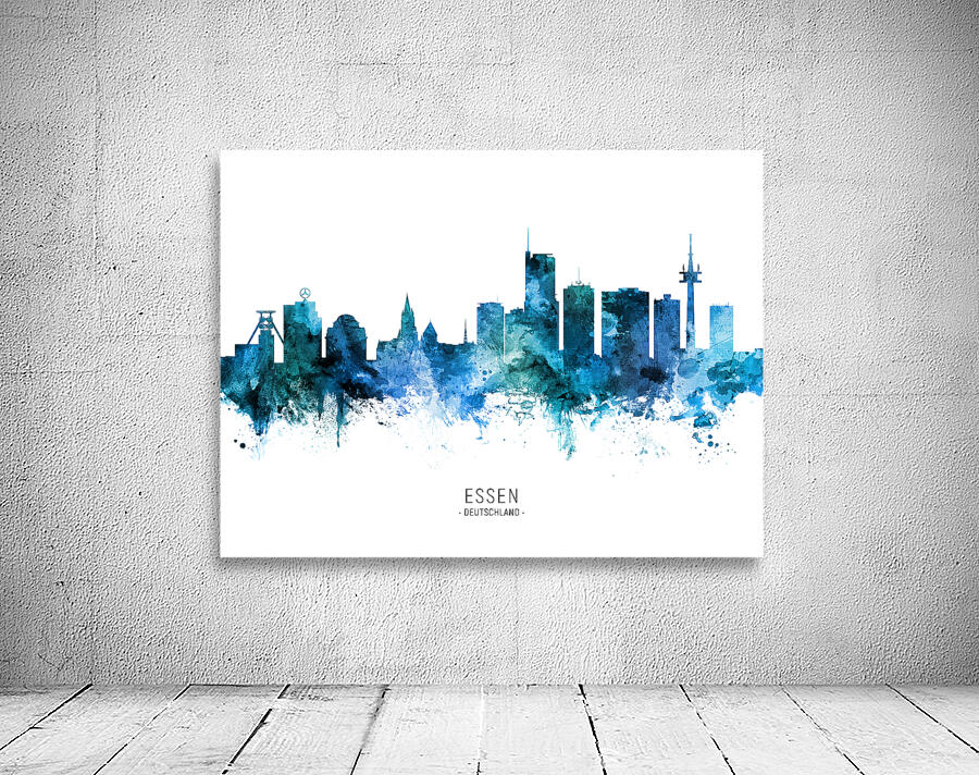 Essen Germany Skyline Wall Preview