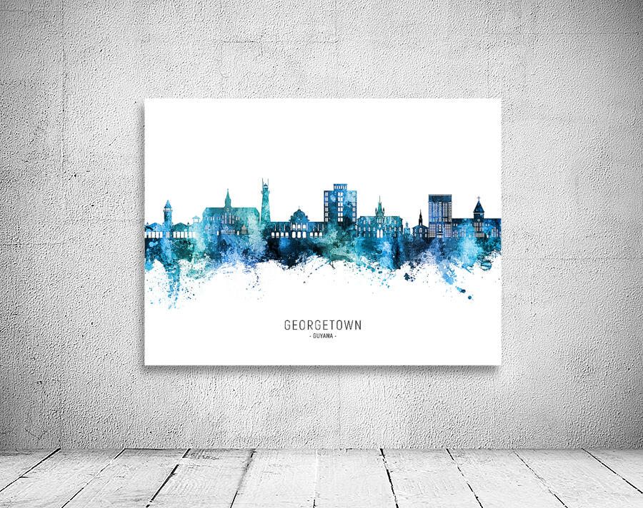 Georgetown Guyana Skyline Wall Preview