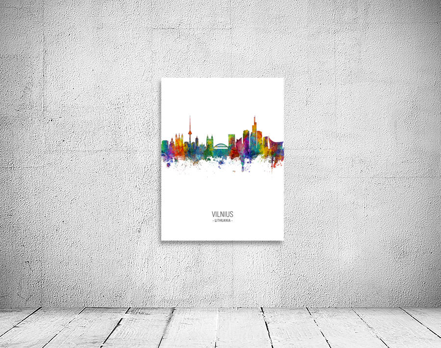 Vilnius Lithuania Skyline Wall Preview