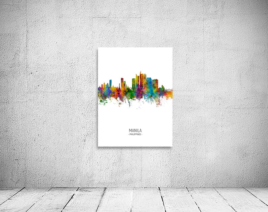 Manila Philippines Skyline Wall Preview