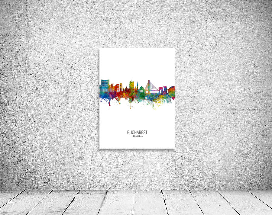 Bucharest Romania Skyline Wall Preview