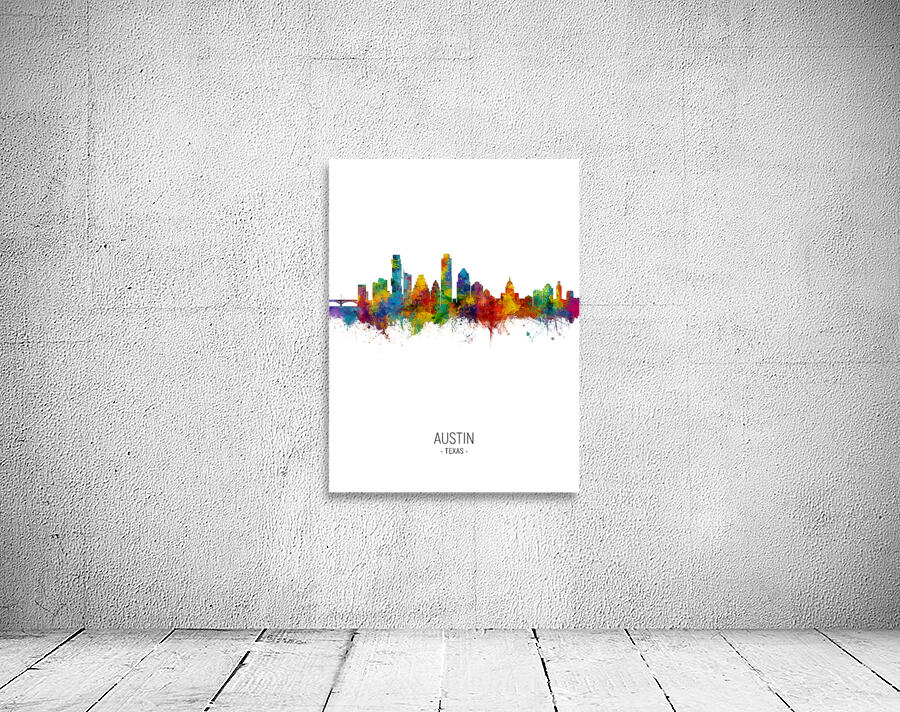 Austin Texas Skyline Wall Preview