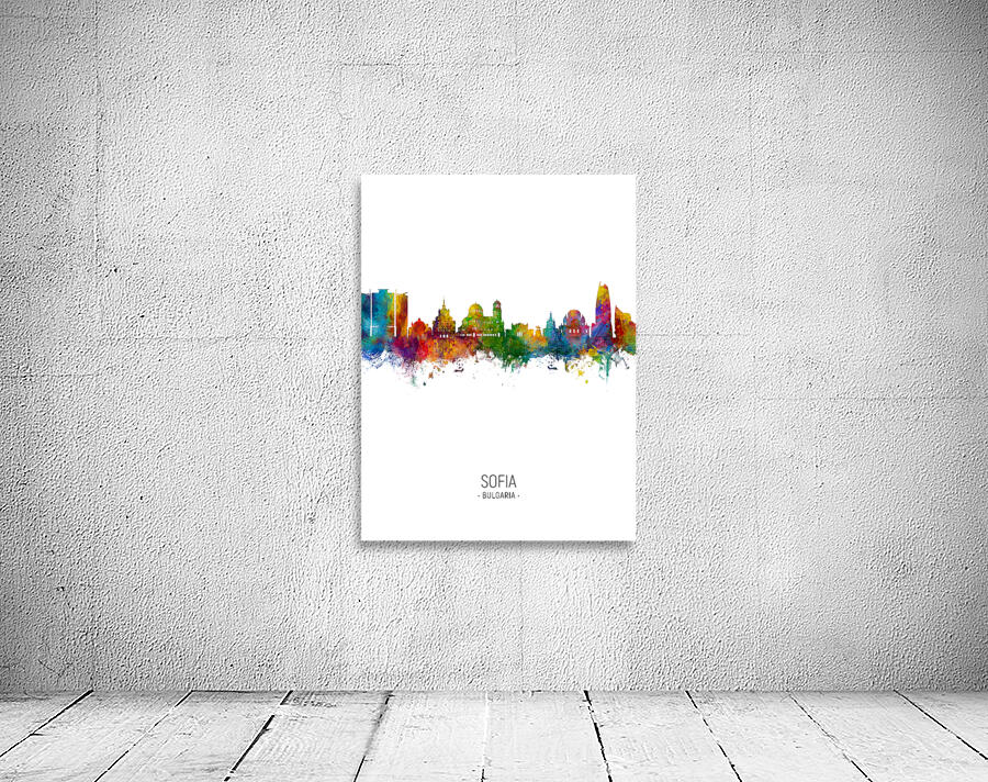 Sofia Bulgaria Skyline Wall Preview