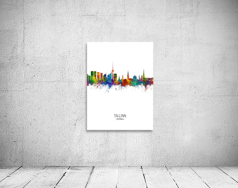 Tallinn Estonia Skyline Wall Preview