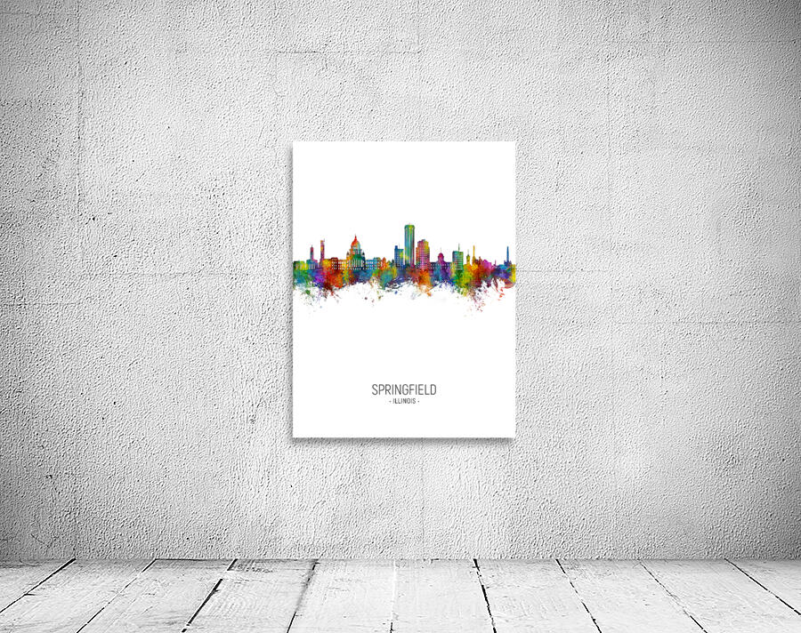 Springfield Illinois Skyline Wall Preview