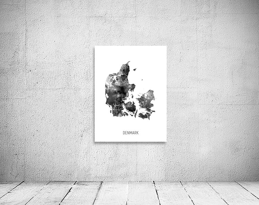 Denmark Watercolor Map Wall Preview