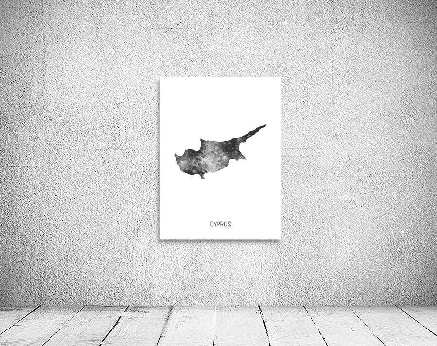 Cyprus Watercolor Map Wall Preview