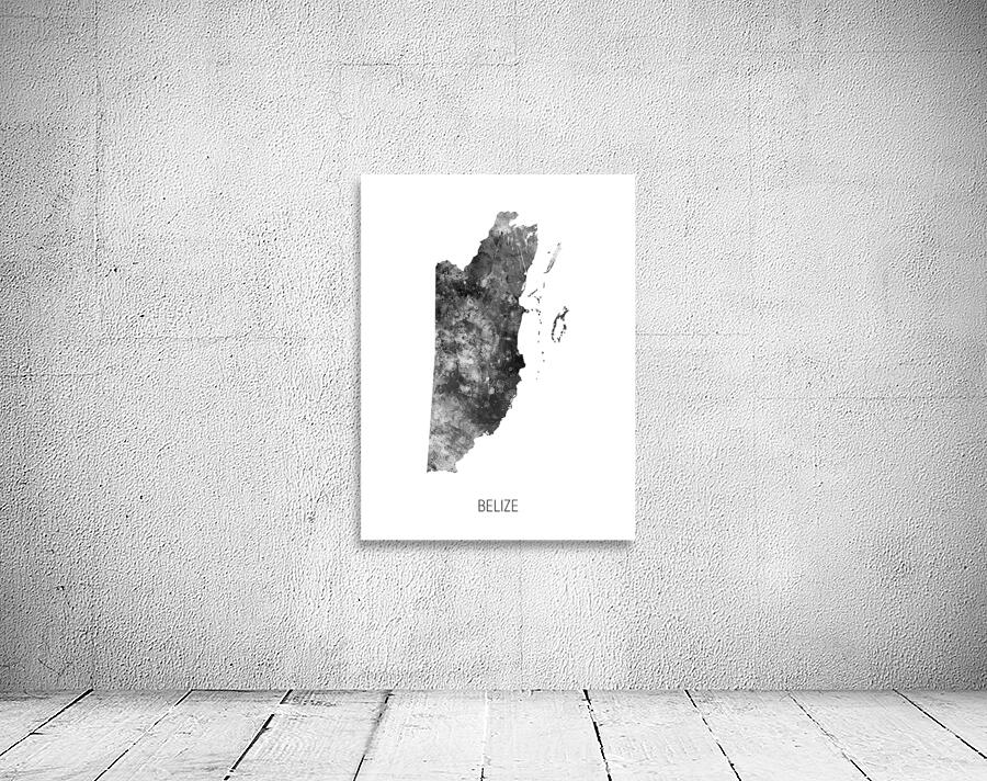 Belize Watercolor Map Wall Preview