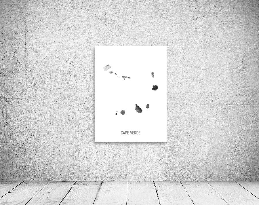 Cape Verde Watercolor Map Wall Preview