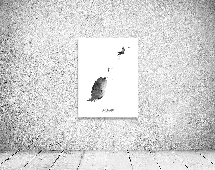 Grenada Watercolor Map Wall Preview