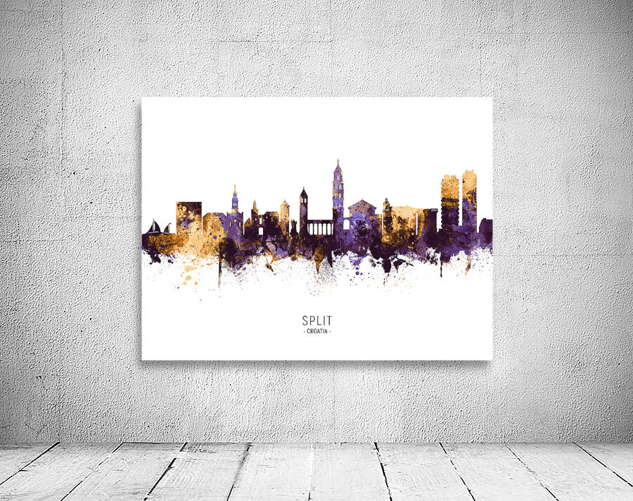 Split Croatia Skyline Wall Preview