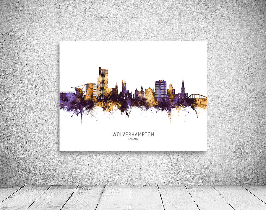 Wolverhampton England Skyline Wall Preview