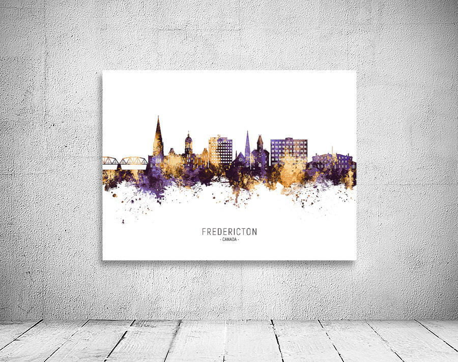 Fredericton Canada Skyline Wall Preview