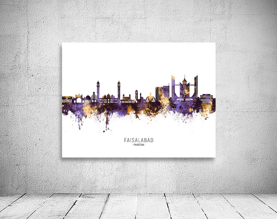 Faisalabad Pakistan Skyline Wall Preview