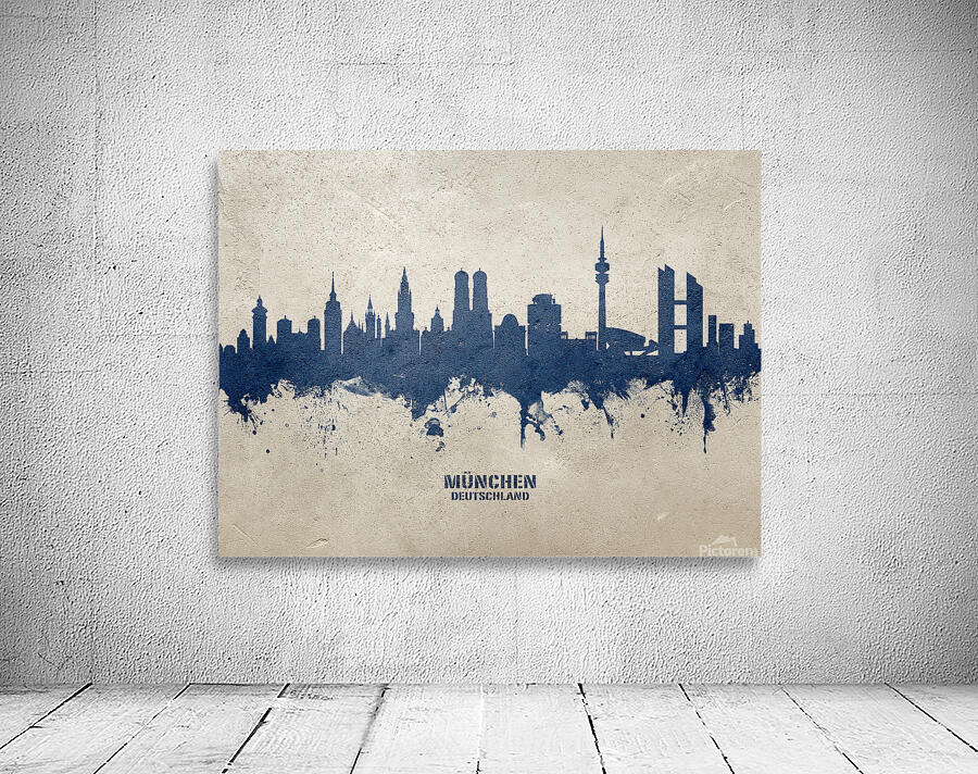 Munich Germany Skyline Wall Preview
