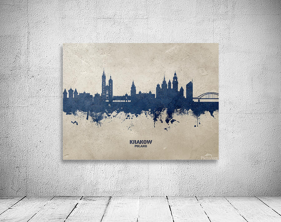 Krakow Poland Skyline Wall Preview