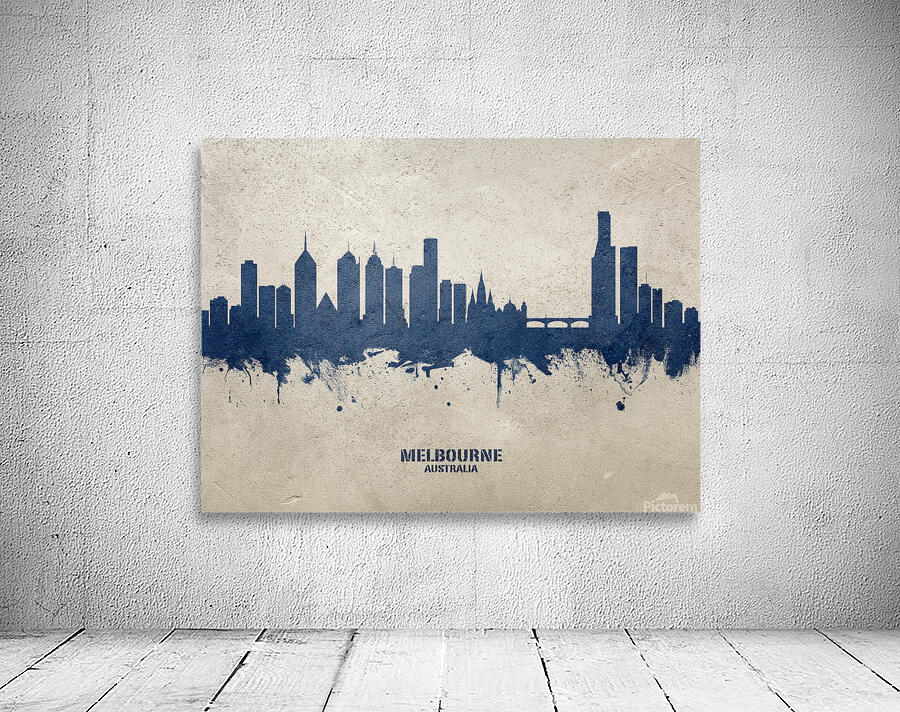 Melbourne Australia Skyline Wall Preview