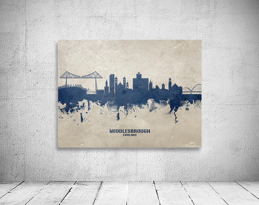 Middlesbrough England Skyline Wall Preview