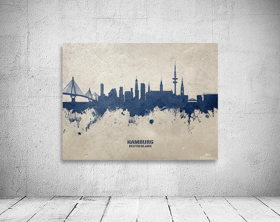 Hamburg Germany Skyline Wall Preview