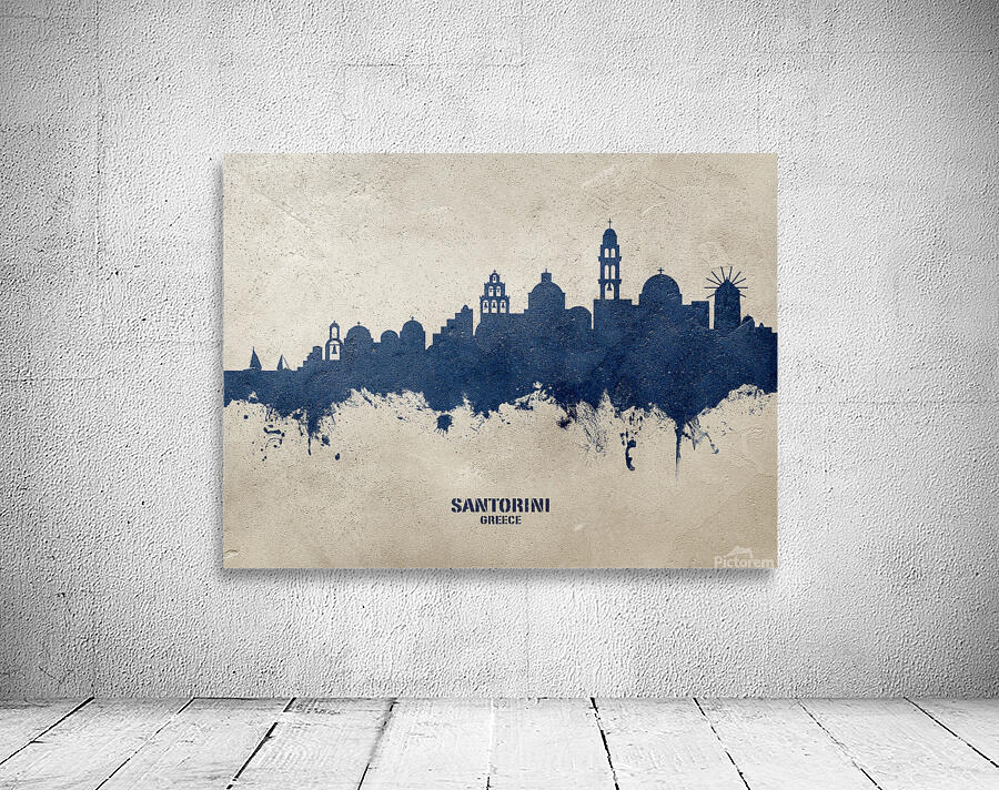 Santorini Skyline Wall Preview