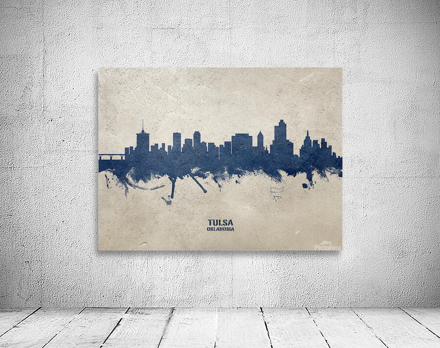 Tulsa Oklahoma Skyline Wall Preview